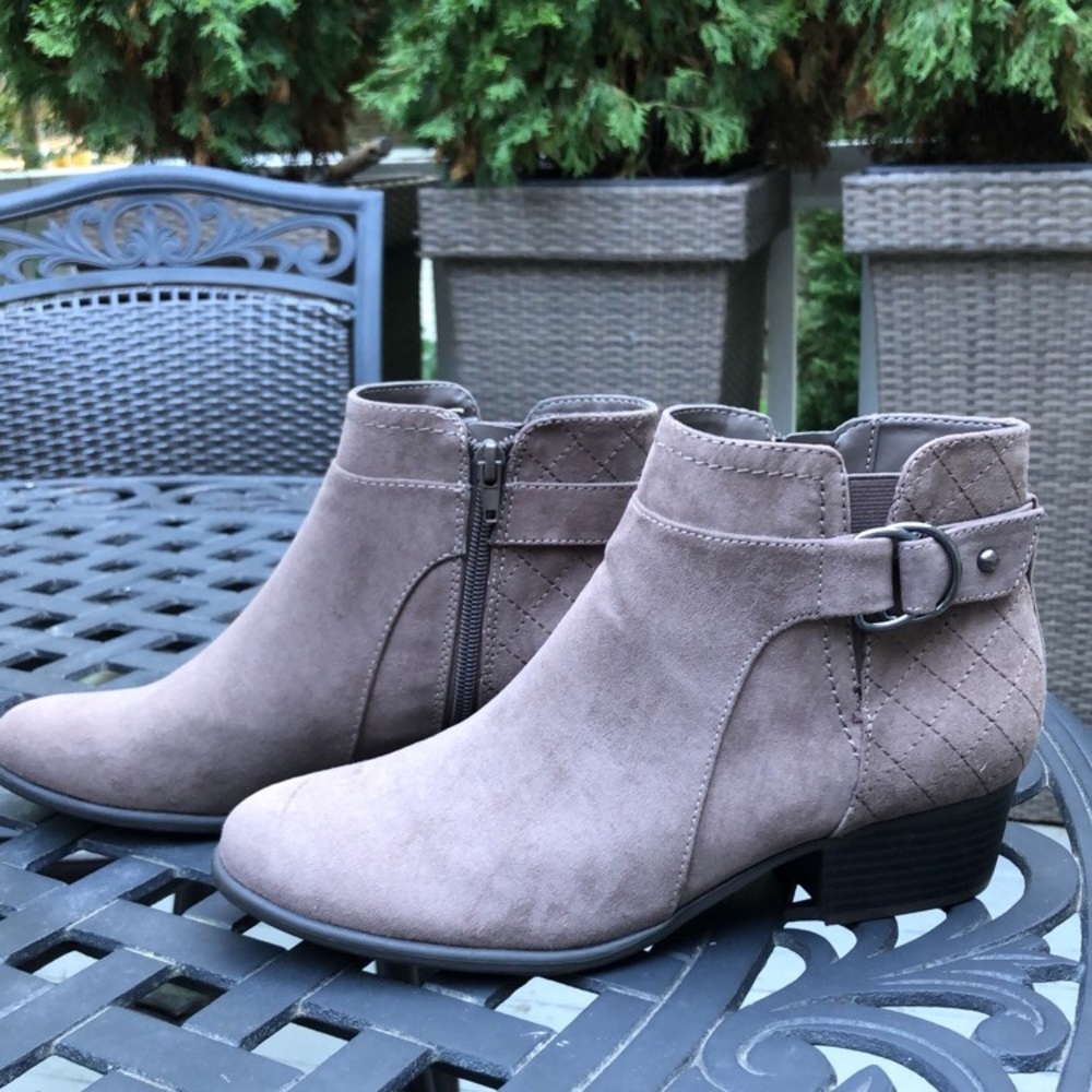 Beige Booties *NEVER WORN BEFORE*
